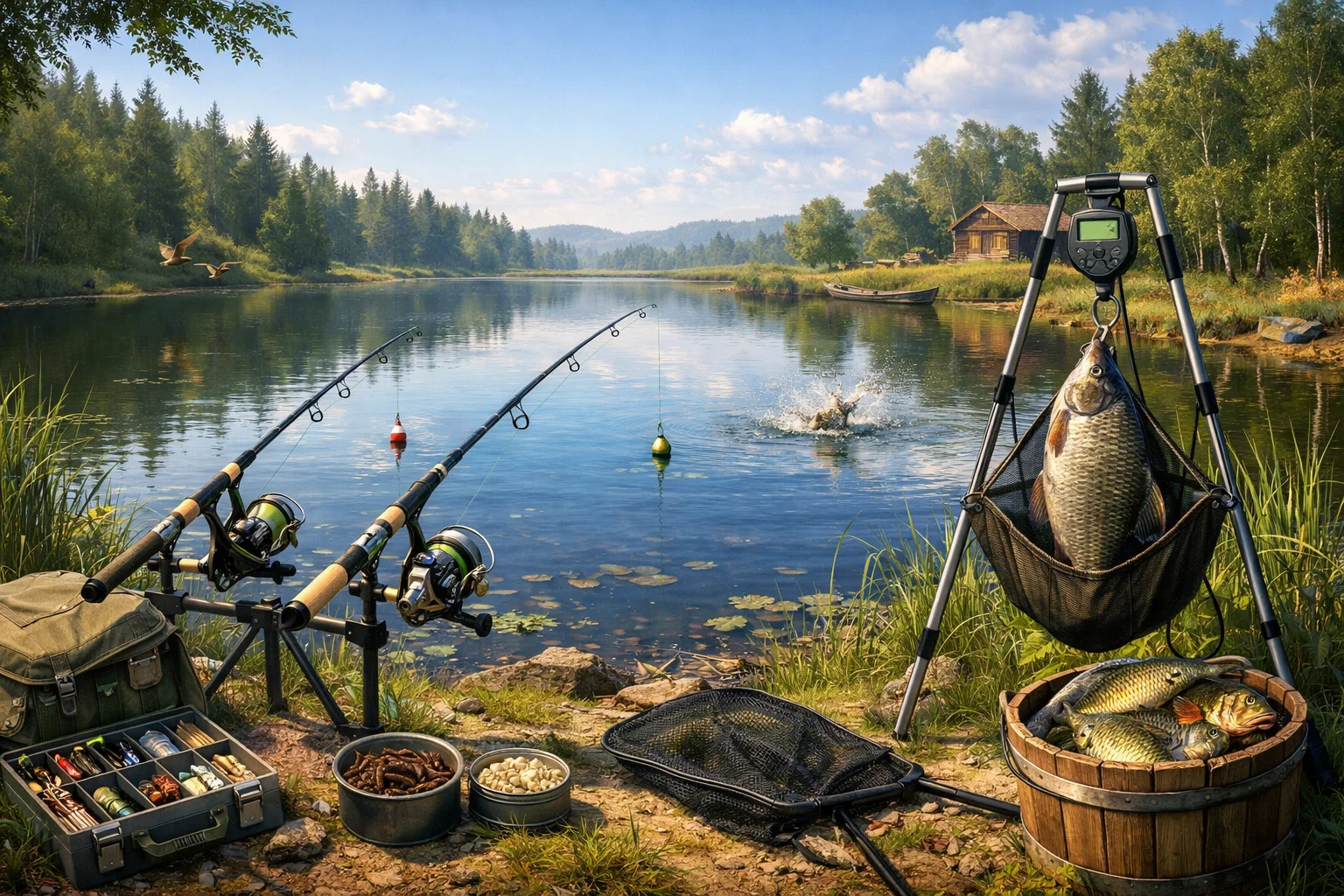 русская рыбалка 4 как играть